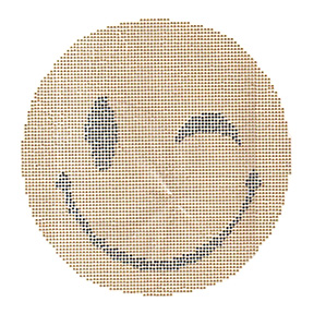 S100803-LG   - LARGE GOLD SMILEY FACE