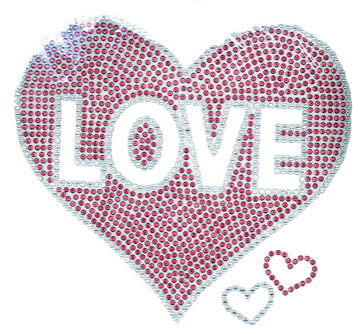 S100015-PINK   - LOVE INSIDE HEART PINK, KIDS, HEARTS