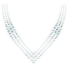 S101130-SIL  -  SILVER DIAMOND V-NECK (4-13)