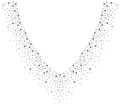 S101318-CLR - Clear V-Neckline