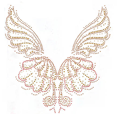 S101387L-FALL<br>Large Fall-colored Shell/Butterfly Wings Panels