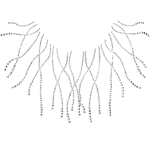 S1401-CLR - Crystal Strings Scoop Neckline