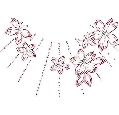 S1935-PINK<br>Pink Floral Neckline