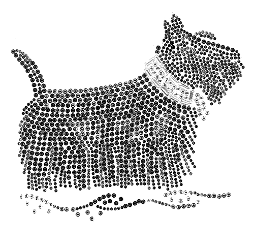 S1975-BLK - Black Scottish Terrier Dog