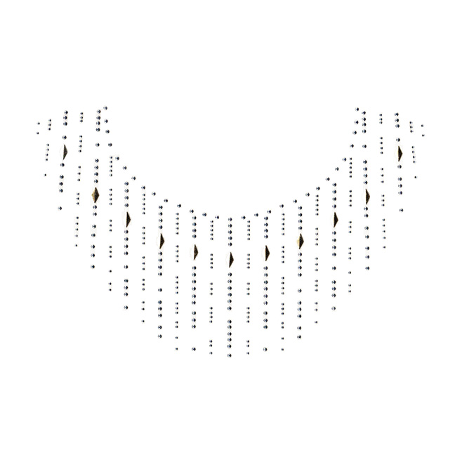 S2070GS  Silver & Gold Scoop Neckline