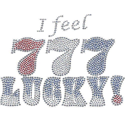 S2098L<br>All-Studs "I feel 777 LUCKY!" (Large)