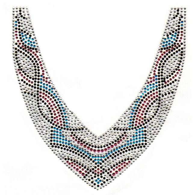 S2174 - V-NECK DECORATION NECKLINE(5-34)