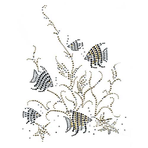 S2193 - FISHES TOPAZ BLACK