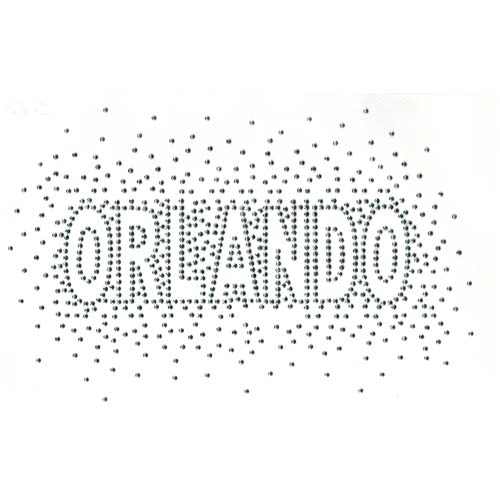 S2204 - ORLANDO SILVER OUTLINE (NAME DROPS)