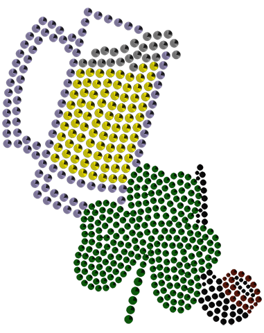S2428<br>Shamrock Leaf, Pipe & Beer Mug