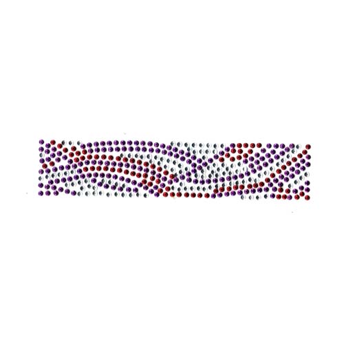 S2444 - Pink, purple & crystal  Shirt cuff decoration