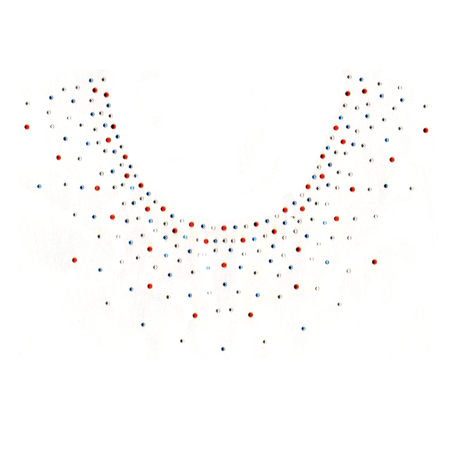 S2486 - PATRIOTIC SCATTERED NECKLINE (1-5)