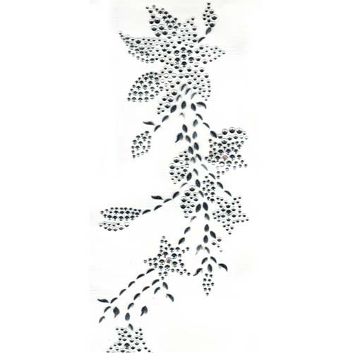 S2659L-SIL<br>SILVER CLEAR LONG FLOWER