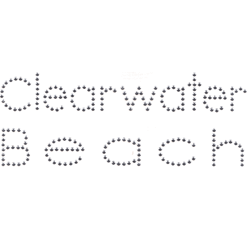 S2767-CW<br>Silver Avant Garde "Clearwater Beach" namedrop
