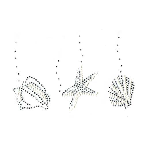 S2913B - 3 SHELLS CRYSTAL WHITE P