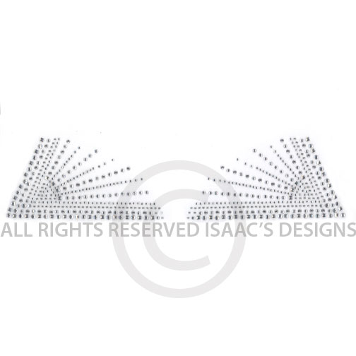 S3041-SIL<br>Clear & Silver w/Silver Squares Collar Set