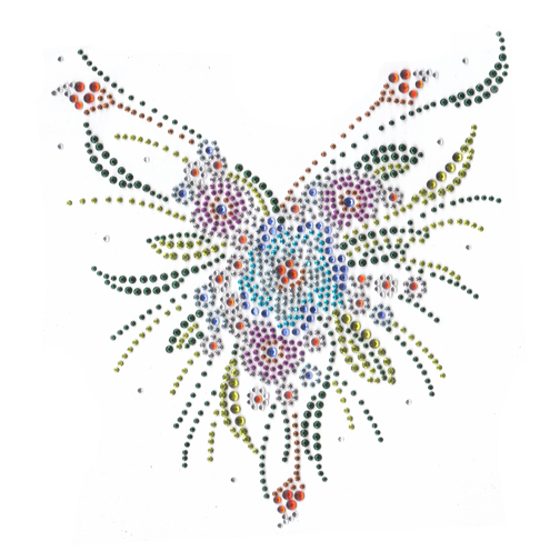 S100701 -  FLORAL NECK LINE, V NECK(4-11)