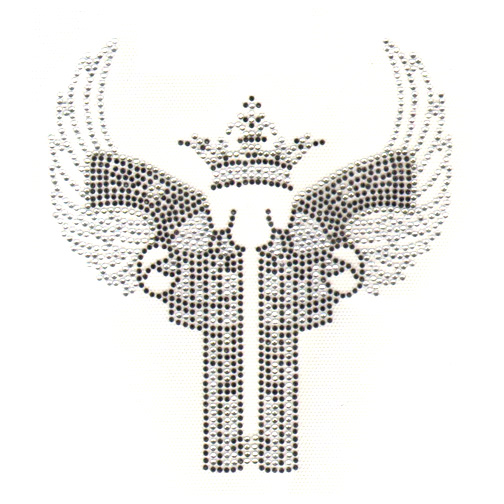 S3328S <br> SMALL GUNS WITH WINGS AND CROWN