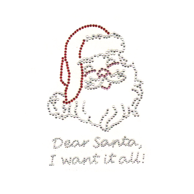 S3517-"DEAR SANTA, I WANT IT ALL!",CHRISTMAS,HOLIDAYS