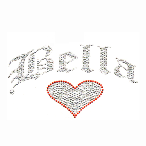 S3535-BELLA HEART CRYSTAL SIAM STONE