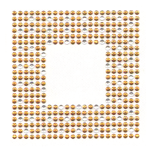 S3643GLD - GOLD SQUARE ACCENT PIECE (6-17)