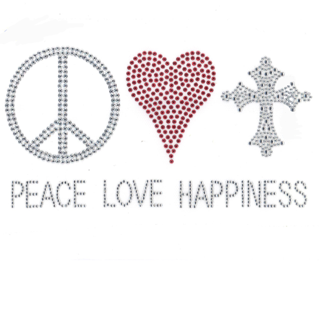 S3685 - PEACE LOVE HAPPINESS