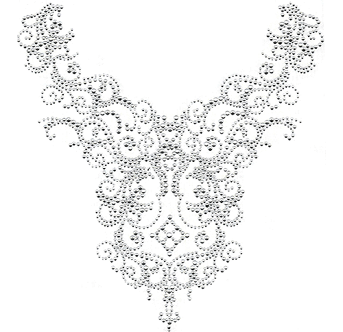 S3798<br>Crystal Chandelier Scoop Neckline