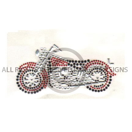 S4131RED-SMALL RED MOTORCYCLE, MOTORCYLES, BIKER