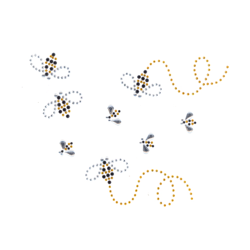 S4198GLD-GOLD BLACK BUMBLE BEES,BUGS INSECTS