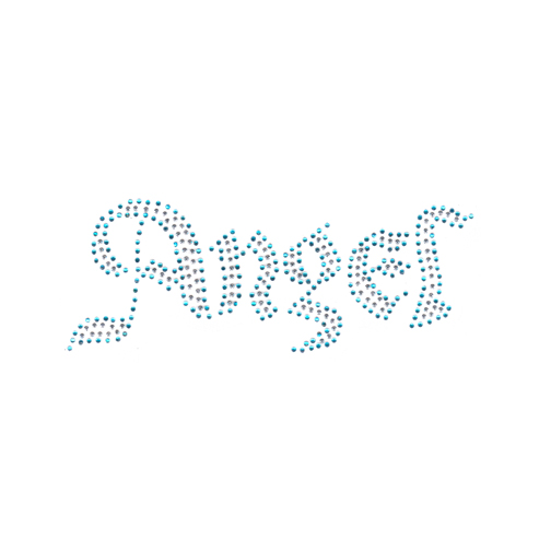 S4271-ANGEL AQUAMARINE STONE SILVER STUD