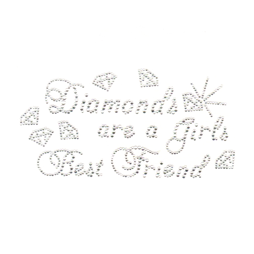 S4465- DIAMONDS ARE A GIRLS BEST FRIEND CRYSTAL STONE