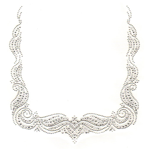 S4761CLR-SILVER WAVE SQUARE NECKLINE, (8-25)