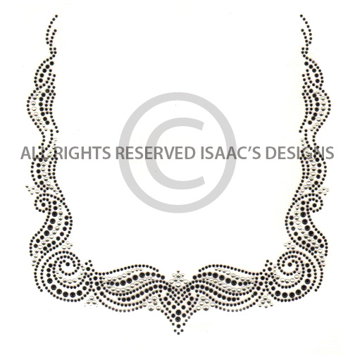 S4761BLK-BLACK WAVE SQUARE NECKLINE, (8-26)