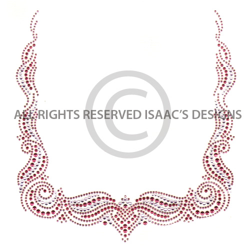 S4761PI-PINK WAVE SQR NECKLINE, (8-26)