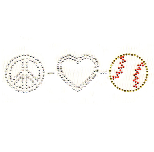 S4938-PEACE LOVE BASEBALL, SPORTS