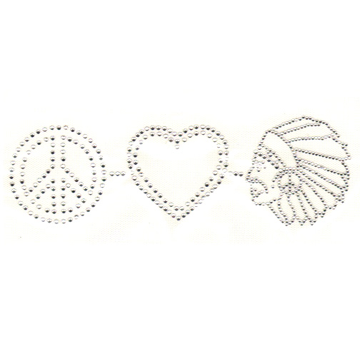S4939-PEACE LOVE NATIVE AMERICAN CHEF, SYMBOL, SIMBOLS