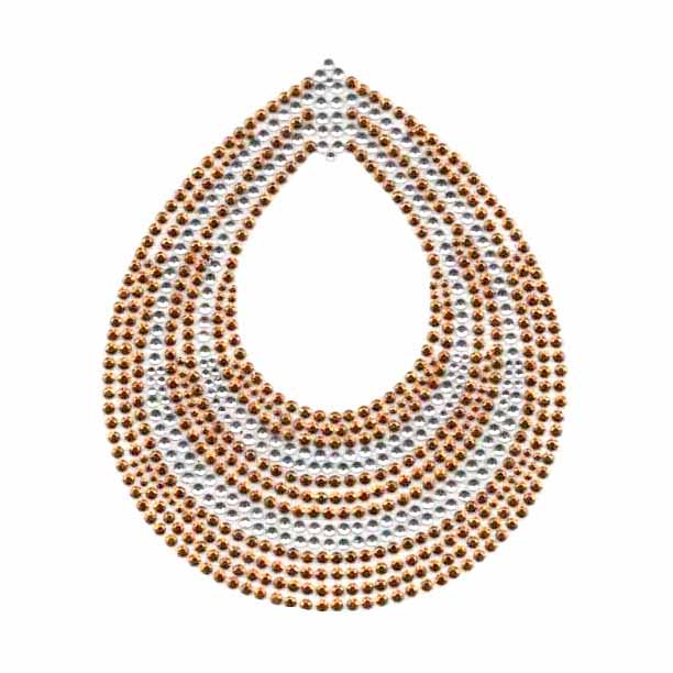 S5243GLD - GOLD TEARDROP ACCENT PIECE(6-18)