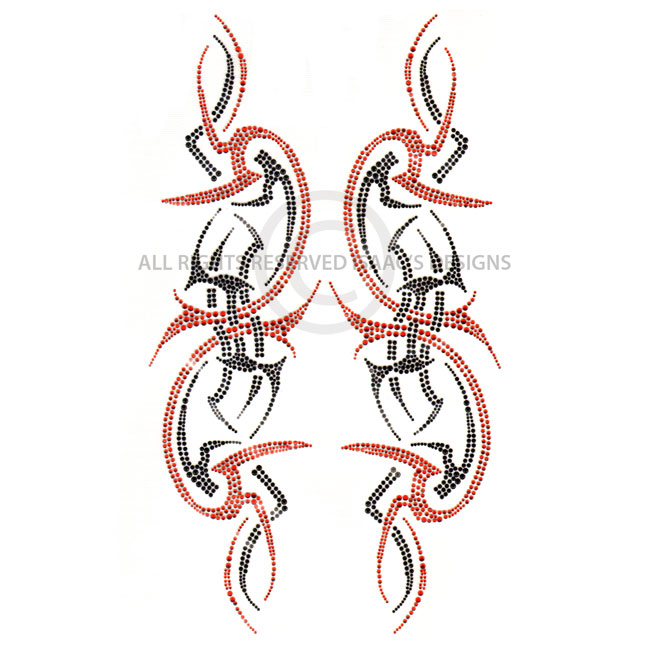 S5501-BLK<br>TRIBAL SLEEVES, DESIGNER LOOKS, SYMBOLS, BORDERS &