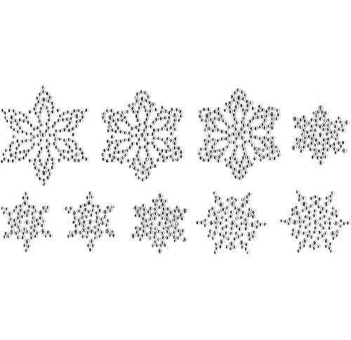 S6284-CLR<br>All-Clear Snowflake Strips
