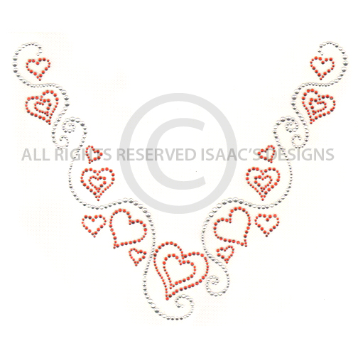 S6444-HEART V-NECKLINE, NECKLINES, VALENTINE'S, VALENTINES