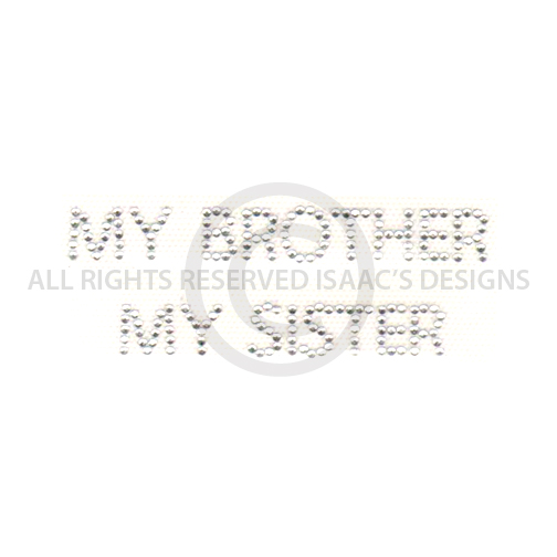S6460B: MY BROTHER MY SISTER, PHRASES, KIDS