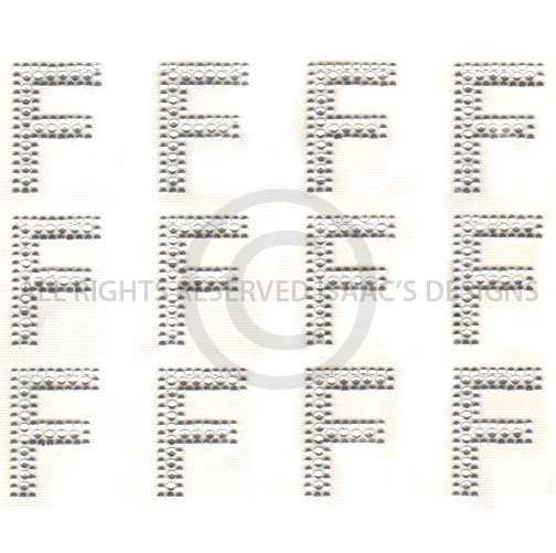 S6514-F   BLOCK ALPHABET LETTER F, LETTERS