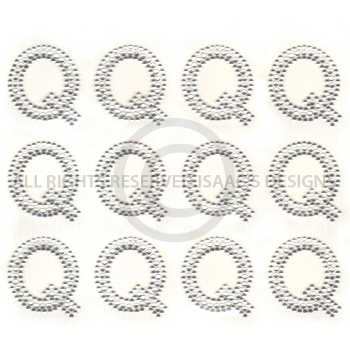 S6514-Q   BLOCK ALPHABET LETTER Q, LETTERS