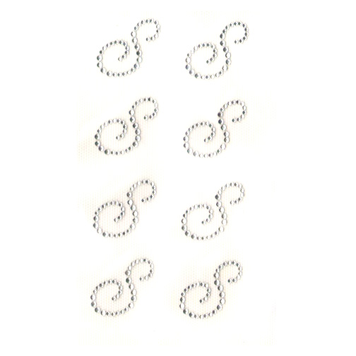 S6534-S  1" SCRIPT ALPHABET LETTER S, LETTERS, INITIALS