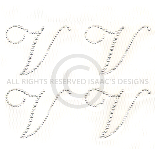 S6539-V  3" SCRIPT ALPHABET LETTER V, LETTERS, INITIALS