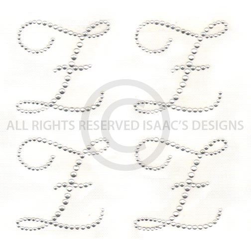 S6539-Z  3" SCRIPT ALPHABET LETTER Z, LETTERS, INITIALS