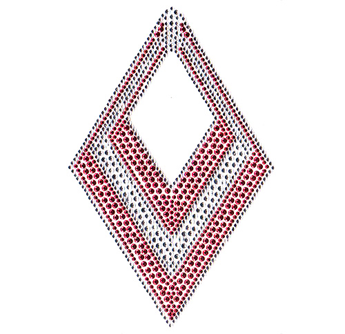 S6583-RED - Red Accent Diamond