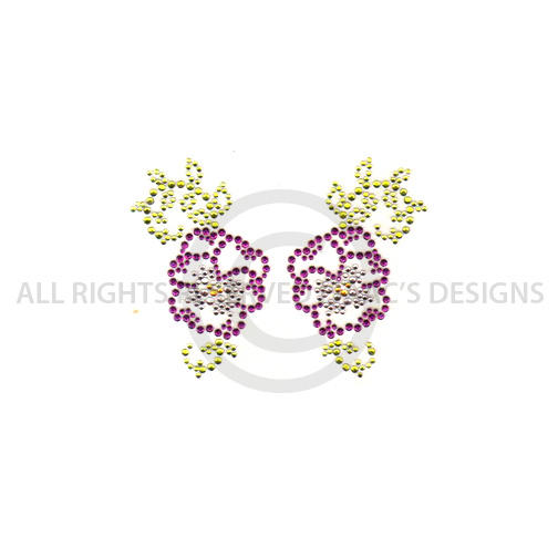 S6598PUR-COLLAR PIECES PANSY PURPLE