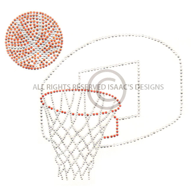 S6648- BASKETBALL AND HOOP, SPORTS