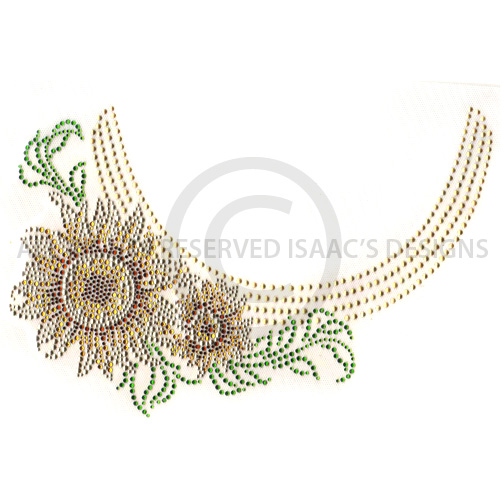 S100744   Sunflower Scoop Neckline